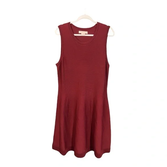 Gal Meets Glam Joan Ribbed Sleeveless‎ Deep Red Dress Size XL D01 - Picture 3 of 5